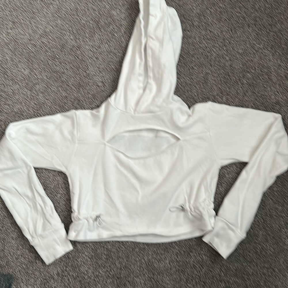 Bombshell crop sweatshirt with front cutout